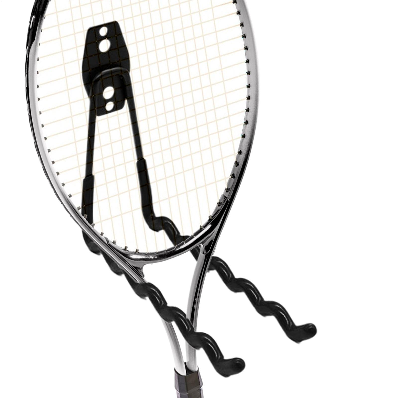 Badminton Zone - حامل مضارب تنس معدني، خطاف تخزين