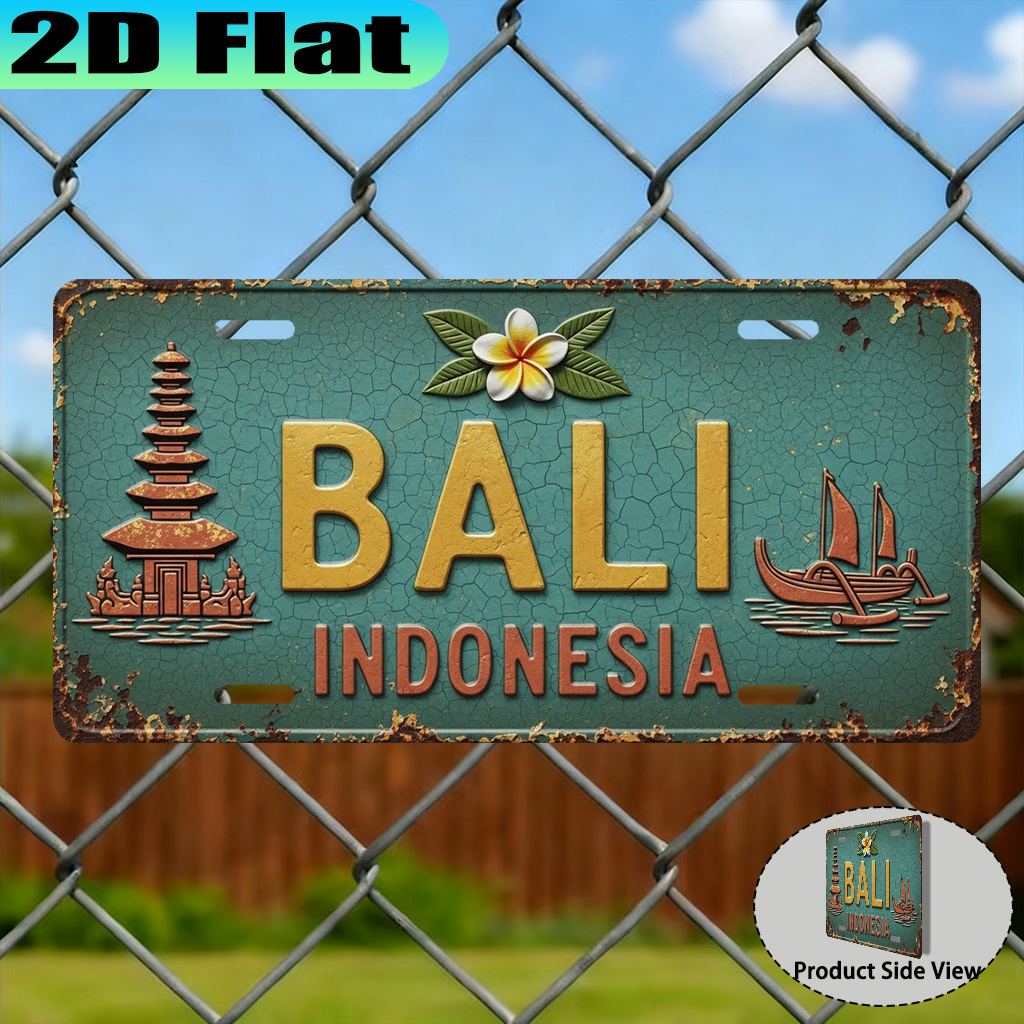 لوحة ترخيص معدنية مسطحة ثنائية - مراجعة Badminton Indonesia وسعره